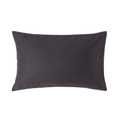 Homescapes Dark Charcoal Grey Egyptian Cotton Housewife Pillowcase 1000 Tc - image 1