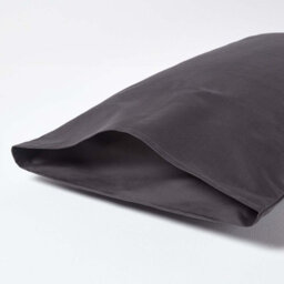Homescapes Dark Charcoal Grey Egyptian Cotton Housewife Pillowcase 1000 Tc - thumbnail 3