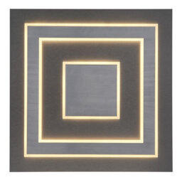 Luminosa Lighting Luminosa Jayden 60Cm Integrated Led Semi Flush Ceiling Light Anthracite Brushed Led 3000K - thumbnail 4
