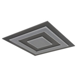 Luminosa Lighting Luminosa Jayden 60Cm Integrated Led Semi Flush Ceiling Light Anthracite Brushed Led 3000K - thumbnail 2