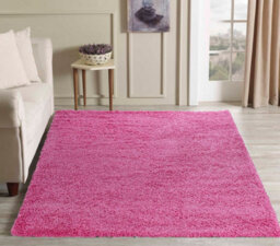 Desire Rugs Plain Living Room Shaggy Area Rugs Pink 60X110 Cm - thumbnail 7
