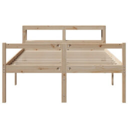 Berkfield Senior Bed With Headboard Without Mattress 120X190 Cm Small Double - thumbnail 4