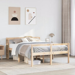 Berkfield Senior Bed With Headboard Without Mattress 120X190 Cm Small Double - thumbnail 1