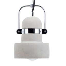 Beliani Pendant Lamp Verde Concrete Grey - thumbnail 1