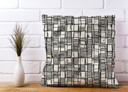 Warren Reed Designer Irregular Sketched Block Textured Cushions 45Cm X 45Cm - thumbnail 2