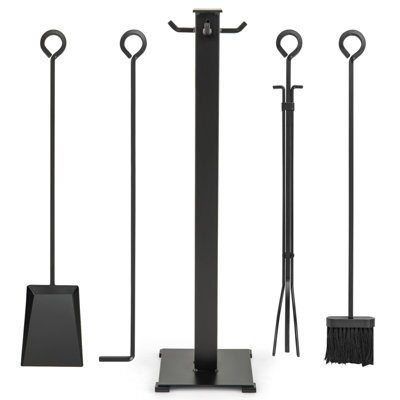 Gainoom 5 Pieces Fireplace Tools Set 81Cm Modern Metal Fireside Accessories - image 1