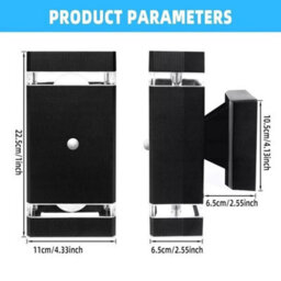1Pcs Warm White Up Down Led Wall Light Motion Pir Sensor Outdoor Garden Yard - thumbnail 2