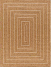 Livabliss Pismo Beach-Modern Brown Tan Yellow Graphic In- & Outdoor Jute-Look Rug 120 X 170 Cm Easy Care, Non Shedding - thumbnail 1