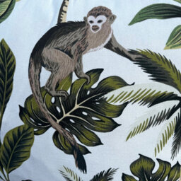 Scatter Cushions 100% Cotton Zipped Covers 43Cm X 43Cm Pack Of 2 (Monkey) - thumbnail 2