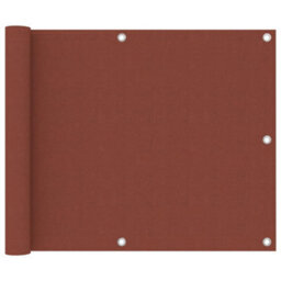 Berkfield Balcony Screen Terracotta 75X500 Cm Oxford Fabric - thumbnail 1