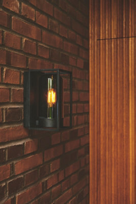 Nordlux Griffin Outdoor Patio Terrace Garden Wall Light In Smoked (Height) 23.2Cm - image 1