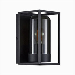 Nordlux Griffin Outdoor Patio Terrace Garden Wall Light In Smoked (Height) 23.2Cm - thumbnail 4