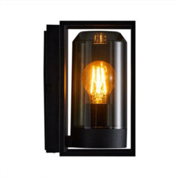 Nordlux Griffin Outdoor Patio Terrace Garden Wall Light In Smoked (Height) 23.2Cm - thumbnail 2