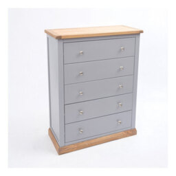 Cabinet Bits Biccari 5 Drawer Chest Of Drawers Chrome Knob - thumbnail 3