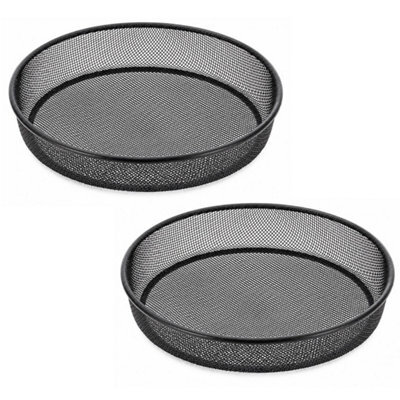 Metal Mesh 17.2Cm Bird Seed Dish Feeder Tray - image 1