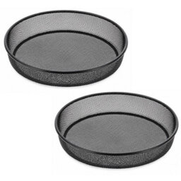 Metal Mesh 17.2Cm Bird Seed Dish Feeder Tray - thumbnail 1