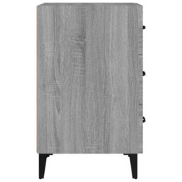 Berkfield Bedside Cabinet Grey Sonoma 40X40X66 Cm Engineered Wood - thumbnail 4