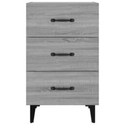 Berkfield Bedside Cabinet Grey Sonoma 40X40X66 Cm Engineered Wood - thumbnail 3