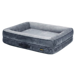 Skylos Dog Bed L Orthopedic Dog Bed 4.0In Egg Crate Foam Flannel Grey - thumbnail 2