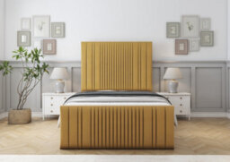 Comfort Beds The Foxy Mustard Plush Bed Frame - thumbnail 2