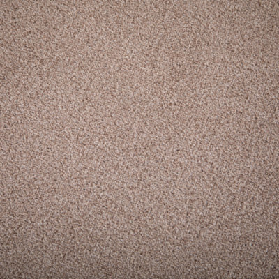 FloorMatch Light Brown Twist Carpet Durable Hard Wearing Pile 4mm Thick - 4M Width - image 1