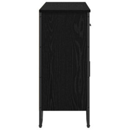 Berkfield Sideboard Black Oak 97X32.5X74.5 Cm Engineered Wood - thumbnail 7