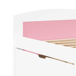 Walplus Day Bed With 5 Drawers Without Mattress Irun White&pink 90X200 Cm - thumbnail 9