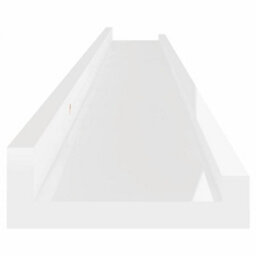 Vidaxl Wall Shelves 2 Pcs High Gloss White 100X9X3 Cm - thumbnail 7