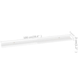 Vidaxl Wall Shelves 2 Pcs High Gloss White 100X9X3 Cm - thumbnail 9