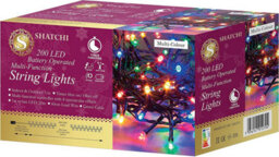 Shatchi 200 Multicolour Leds Battery Operated Fairy Lights Waterproof 8 Changing Modes Timer Christmas Decorations - thumbnail 5
