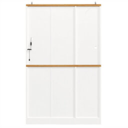 Abrihome Tall Display Cabinet With Led Lighting - 104X40X180 Cm Kitchen & Living Room Storage, White - thumbnail 6