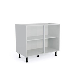Wtc Premier Cab 1000mm Kitchen Base Unit Cabinet Natural Grey 18mm Mfc (Carcass Only) - thumbnail 1