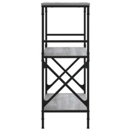 Berkfield Industrial Bookcase 3-Tier Grey Sonoma 59X35X90.5 Cm Engineered Wood - thumbnail 5