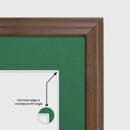 AK Frames 20X16 Walnut Classic Multi Photo Frame With Emerald Mount - Holds 9 Apertures (2X) 7X5, (7X) 6X4 Photos - thumbnail 7