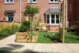 Forest Garden Caledonian Wooden Tiered Raised Bed - With Base - 90 X 90Cm - thumbnail 2