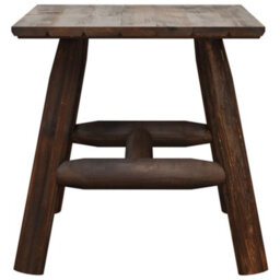 Berkfield Side Table 49X49X50 Cm Solid Wood Spruce - thumbnail 3