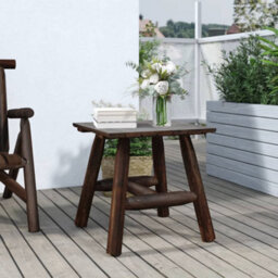 Berkfield Side Table 49X49X50 Cm Solid Wood Spruce - thumbnail 1