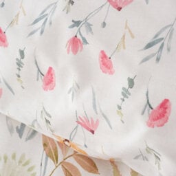 Catherine Lansfield Ella Poppy Reversible Duvet Cover Set With Pillowcase Cream - thumbnail 4