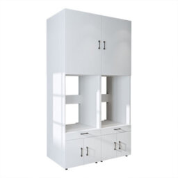 Roomart A Plus, Twin Washer And Dryer Cabinet Set, White, Extra Tall - thumbnail 5