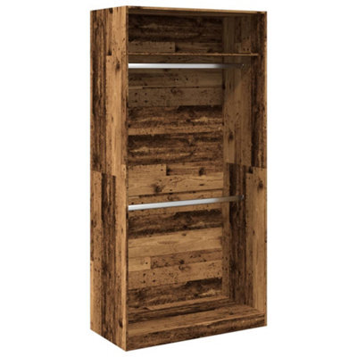 Berkfield Durable Wardrobe Old Wood 100X50X200 Cm Engineered Wood - image 1