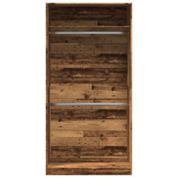 Berkfield Durable Wardrobe Old Wood 100X50X200 Cm Engineered Wood - thumbnail 4