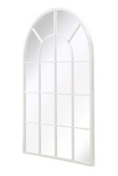 Mirroroutlet The Arcus White Framed Arched Window Leaner/wall Mirror 120Cm X 80Cm - thumbnail 3