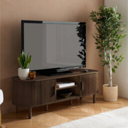 Birlea Axel Fluted Small Tv Unit Walnut - thumbnail 2