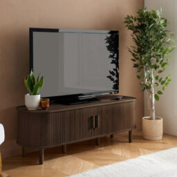 Birlea Axel Fluted Small Tv Unit Walnut - thumbnail 1