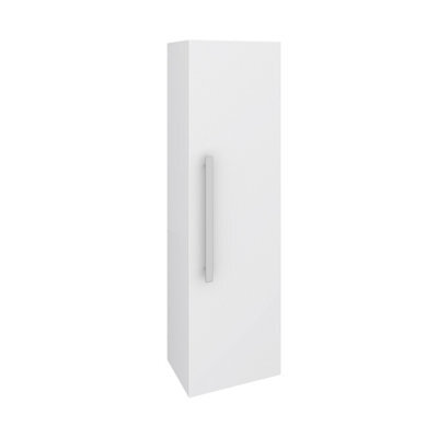 Rinse Bathrooms 1200mm Gloss White Painting Wall Mounted Tall Unit Bathroom Storage Cabinet Unit Flat Packed - image 1