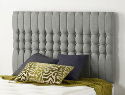 Somnior Beds Somnior  5Ft Galaxy King 32 Inches Silver Linen Headboard With Wooden Struts