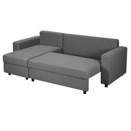 Furniture In Fashion Dagmar Chenille Fabric Corner Sofa Bed With Storage In Dark Grey - thumbnail 7