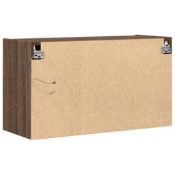 Berkfield Tv Wall Cabinet With Led Lights Brown Oak 80X31X45 Cm - thumbnail 8