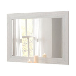 Yearn Gloss White Wave Framed Mirror 132X79Cm - thumbnail 2