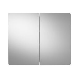 Croydex Mulino Matt White Double Bathroom Cabinet With Mirrored Door (H)500mm (W)600mm - thumbnail 2